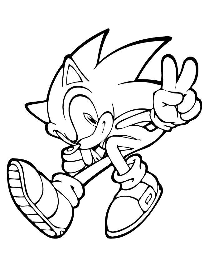free printable sonic the hedgehog coloring pages | h &amp; m coloring 