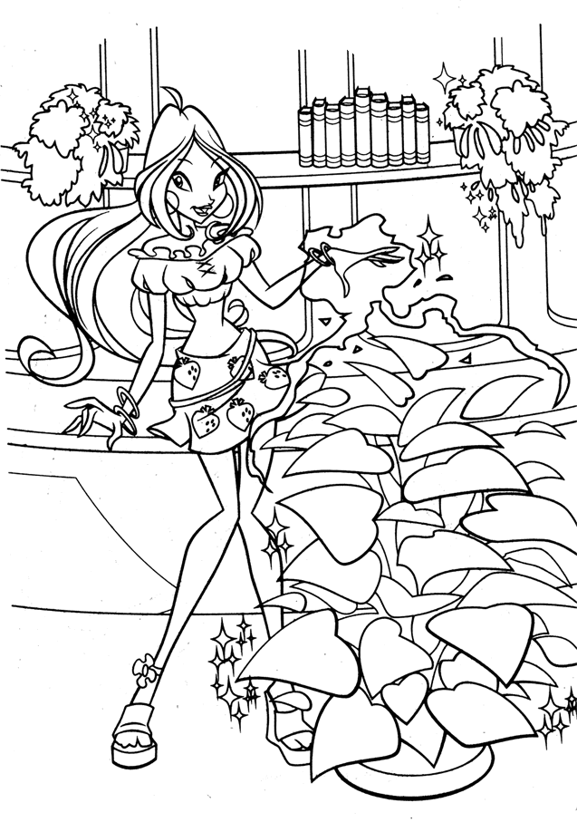 winx name colouring pages (page 2)
