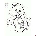 Cute Teddy Bear Color by Number coloring page