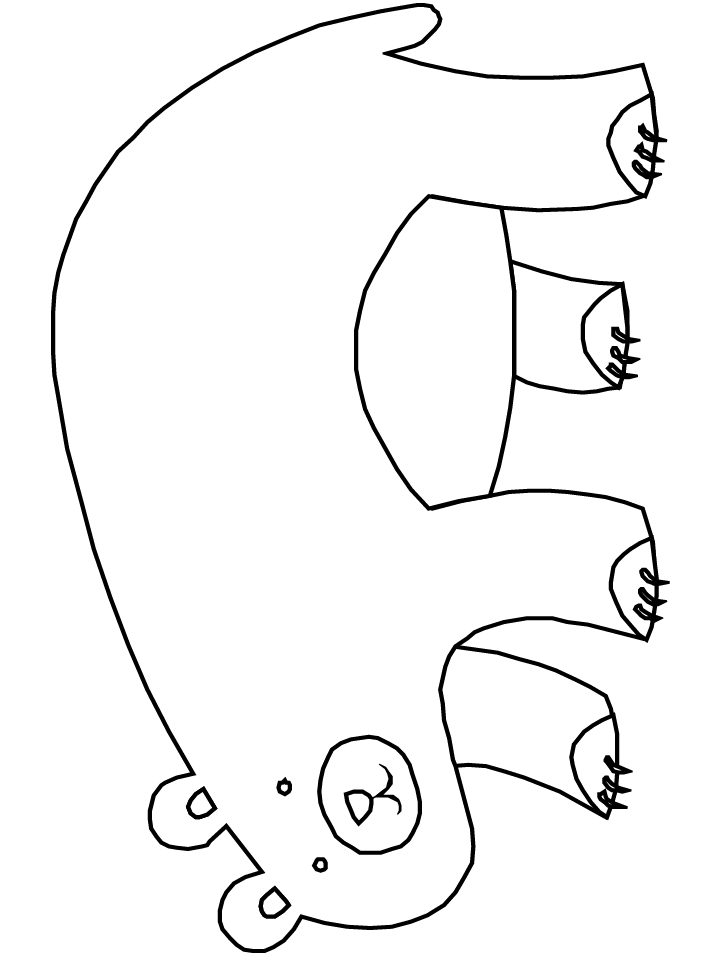 bears hibernating colouring pages (page 3)