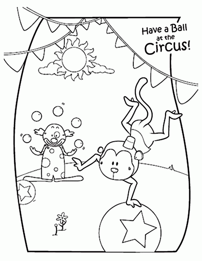 circus monkeys colouring pages â« printable coloring pages