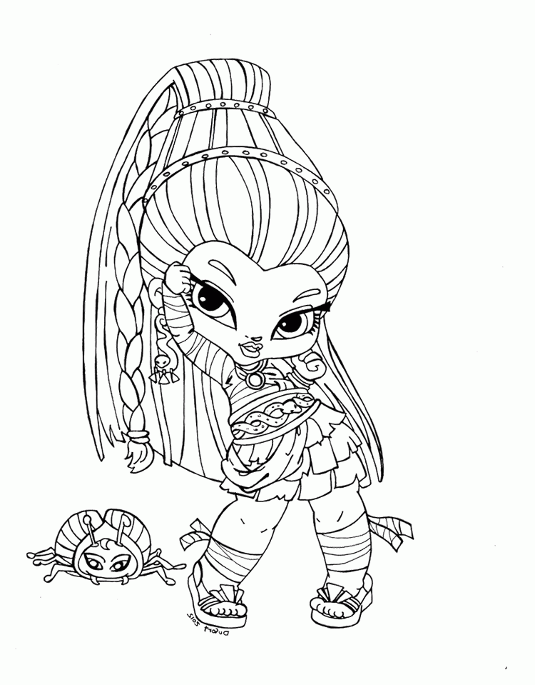baby monsterhigh colouring pages