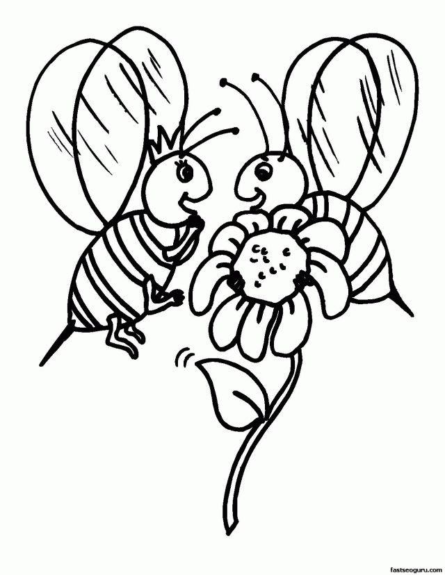 homepage animal printabel coloring pages bee id 8399 294735 funny 