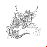 Strong Dragon Clipart Sheet