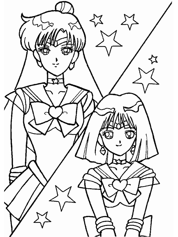 sailor moon clipart page