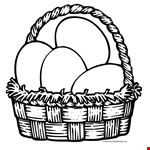 Easter Basket Egg Colourings