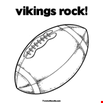 Vikings Rock Coloring Page Twisty Noodle xpx Football Picture 