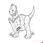 Toy Story Rex the T-rex Dinosaur coloring page