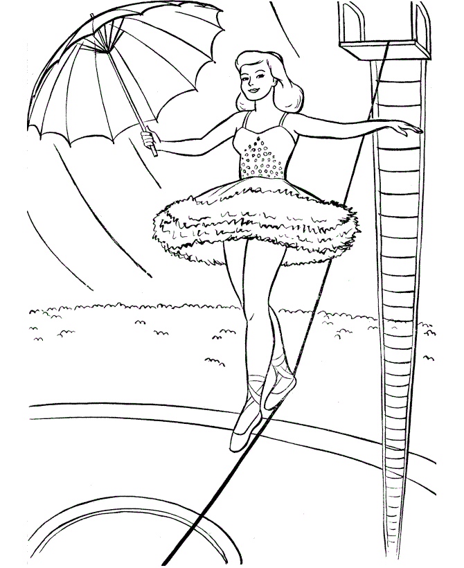 free printable circus coloring pages for kids