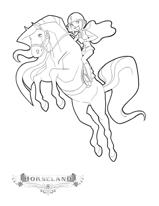 horseland | free printable coloring pages