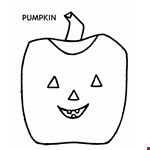 Halloween Pumpkin Coloring Pages - Simple Easy Halloween Pumpkin  
