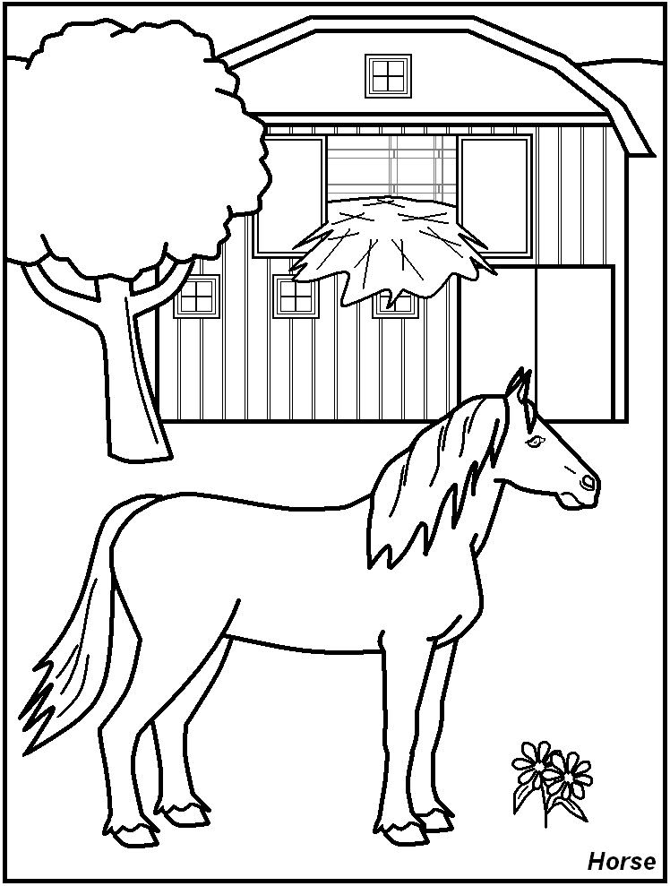 horseland drawing sheet