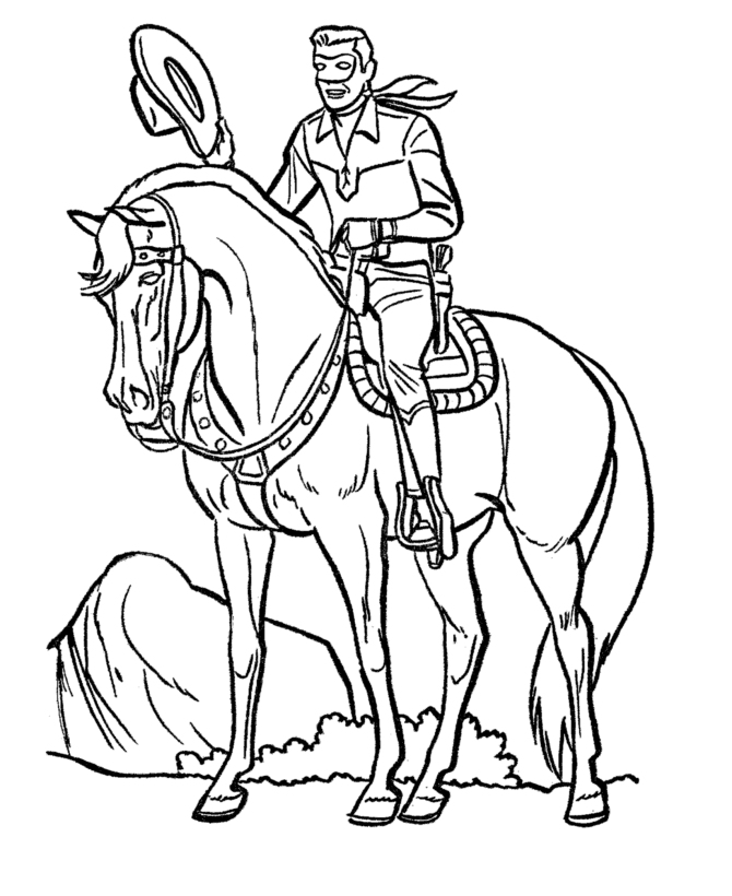 the lone ranger and tonto coloring page sheets - the lone ranger 