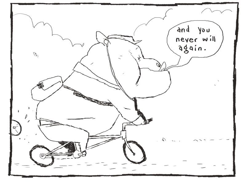 sketch adventure!: bike hippo