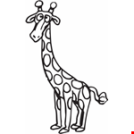 Cartoon Giraffe Coloring Pages - Free Printable Coloring Pages  