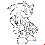 Free Cartoon Sonic The Hedgehog Coloring Sheets For Kindergarten - # 