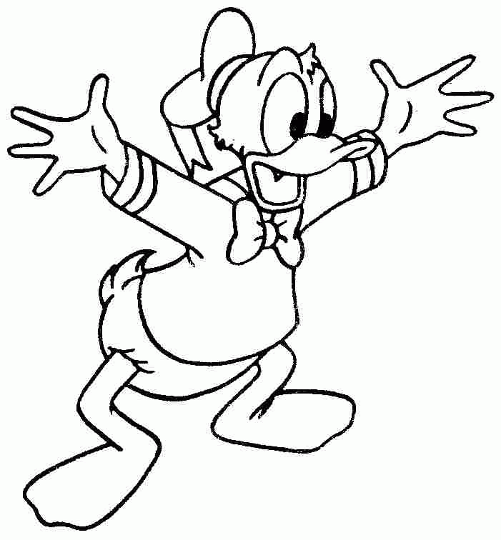 free printable cartoon disney donald duck coloring pages for 