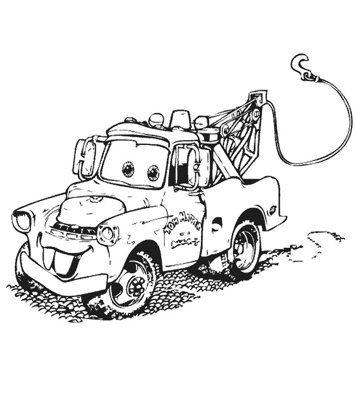 cars the cars the movie colouring pages