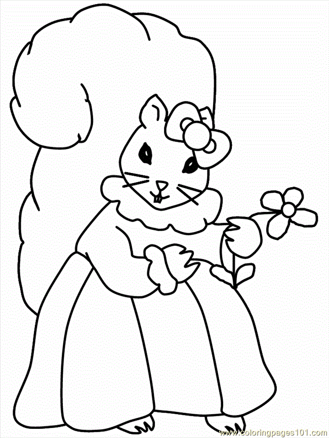 coloring pages squirrel coloring 10 (mammals &gt; squirrel) - free 