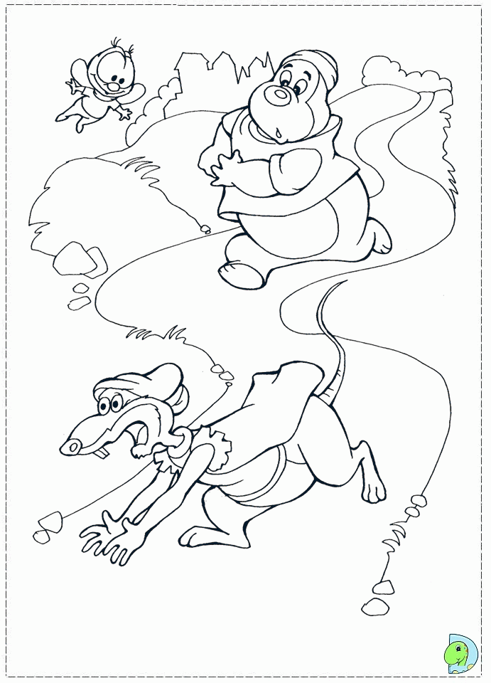 chip and dale coloring pages