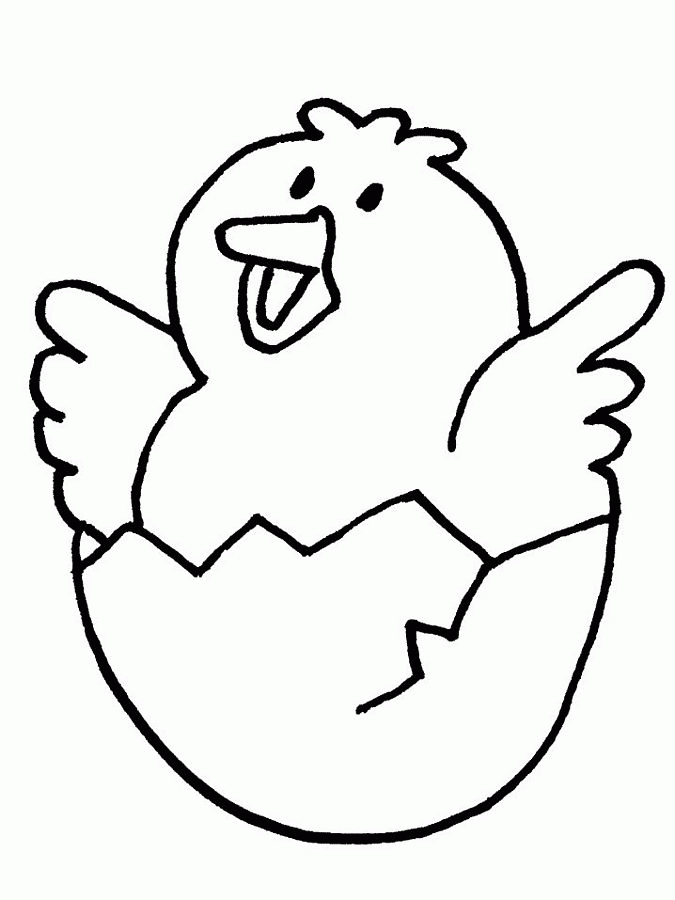 easter chick clipart page