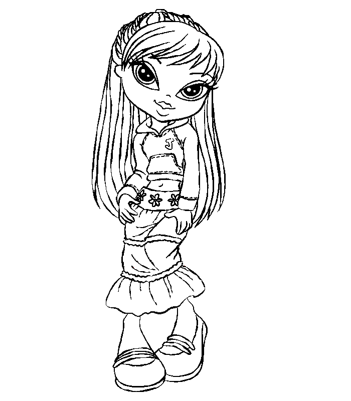 bratz kidz coloring pages - free printable coloring pages | free 