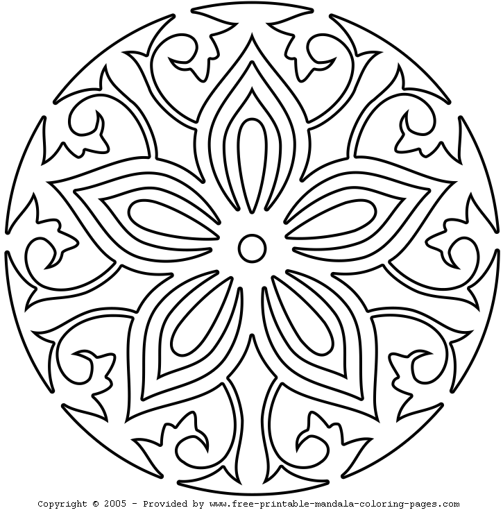 lotus mandala drawing page