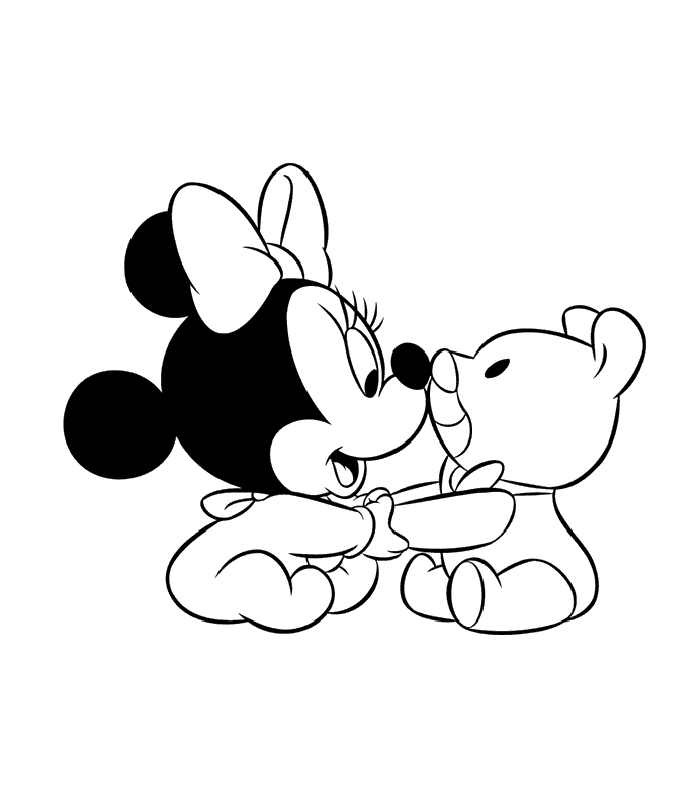 baby mickey coloring pages printable - free printable coloring 