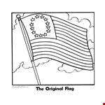 Colonial American Flag. Flag American Colonies Flag Coloring Pages