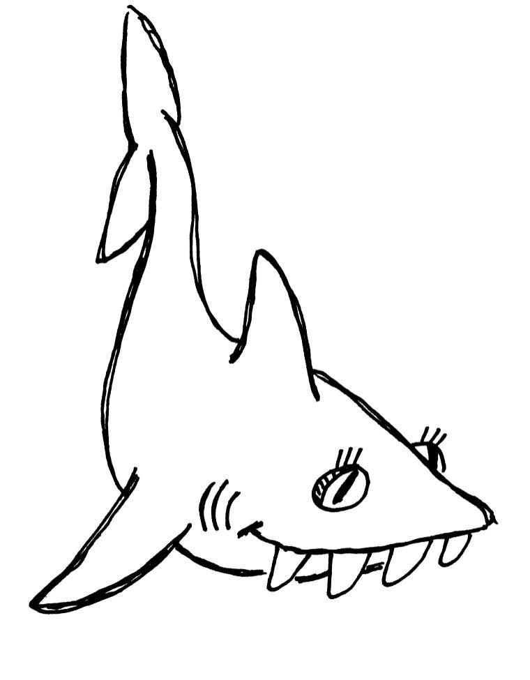 shark coloring pages | clipart panda - free clipart images