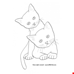 Cat Cartoon Colourings