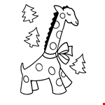 Bible Printables: Easy Pre-K Christmas Coloring Pages - Giraffe  