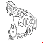 Free Printable Train Coloring Pages For Kids 