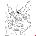 Stitch Coloring Page