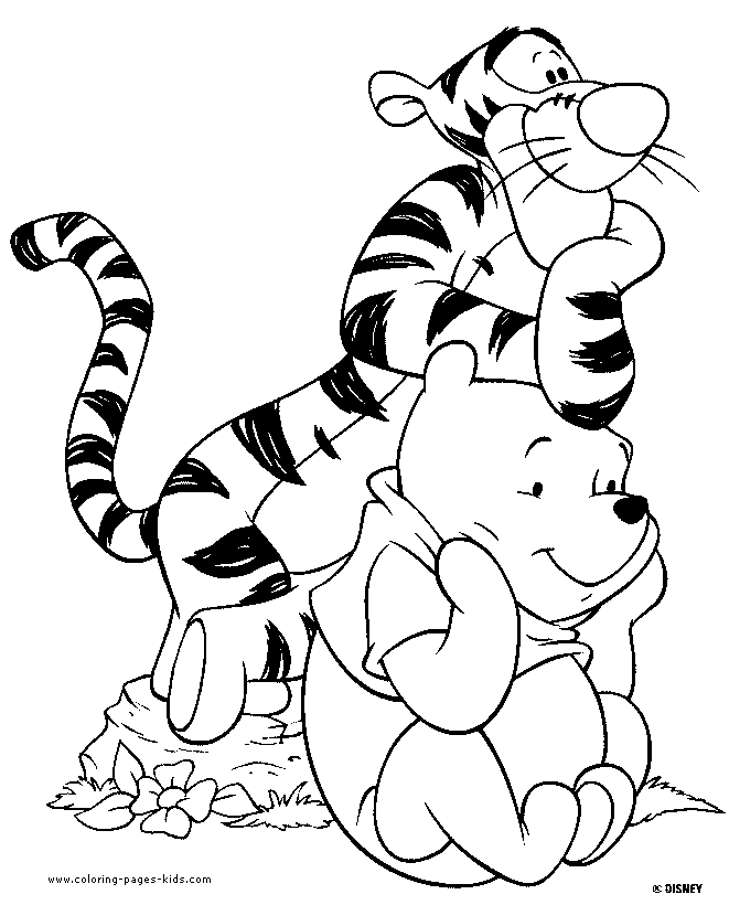 winnie the pooh coloring pages - coloring pages for kids - disney 