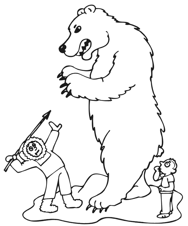polar bear coloring pages for kids | coloring ws