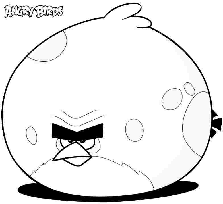 angry bird coloring page
