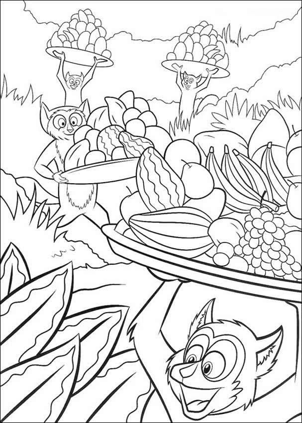 free printable food coloring pages for kids