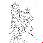 Princess Tiana Coloring Page