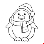 Penguin Cartoon Coloring Book