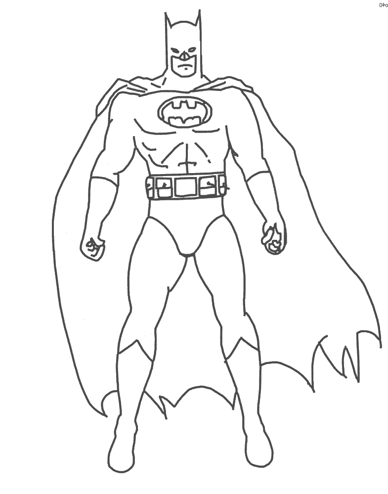 the batman coloring page