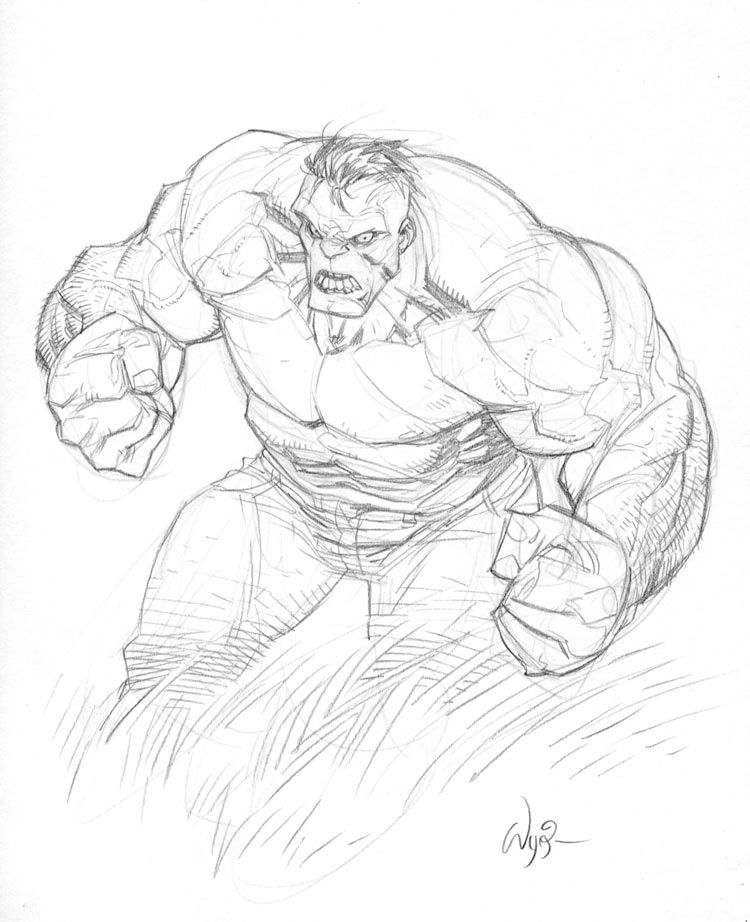 hulk sketch by ryanottley on deviantart