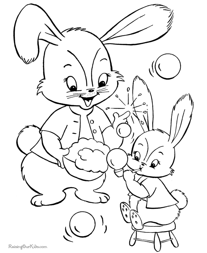 bunny coloring