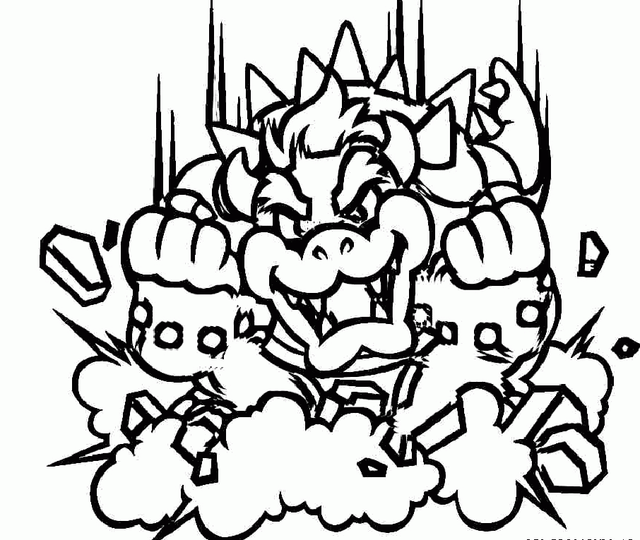 bowser-coloring-2 | free coloring page site