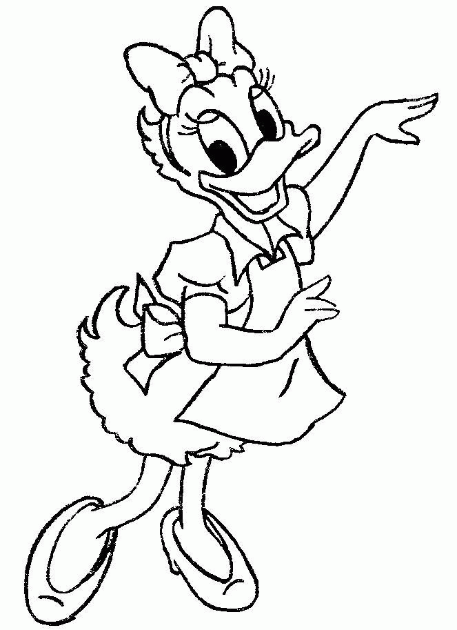 daisy duck coloring page