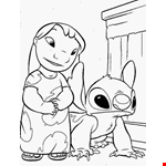 Lilo and Stitch Coloring Page