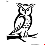 Owl Stencil Cute Animal Images To Print Free Stencils Patterns  