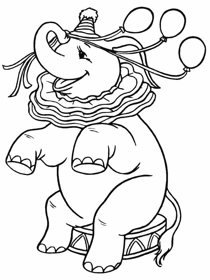 free printable circus coloring pages for kids