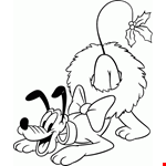 Pluto Clipart Coloring Page