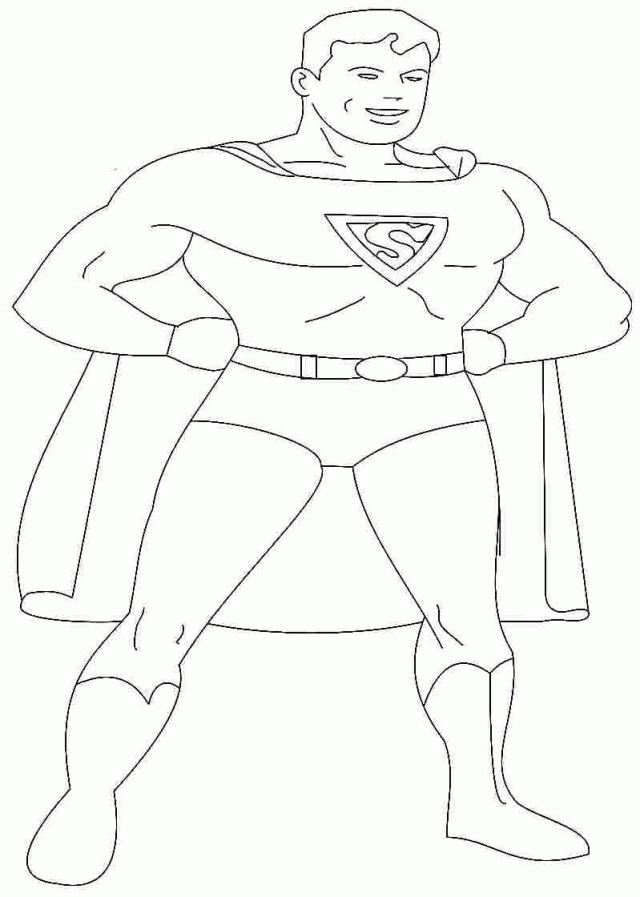 free printable superhero superman coloring sheets for kindergarten 